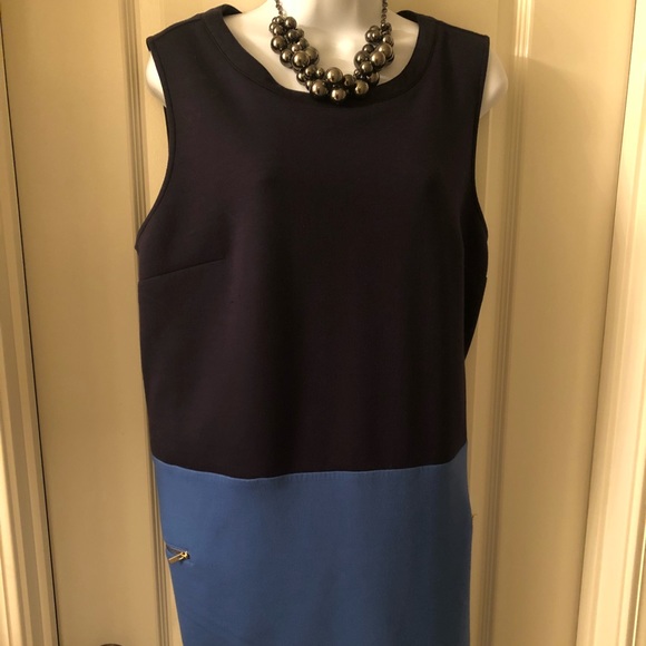 Navy Blue & Light Blue Dress - Picture 2 of 5